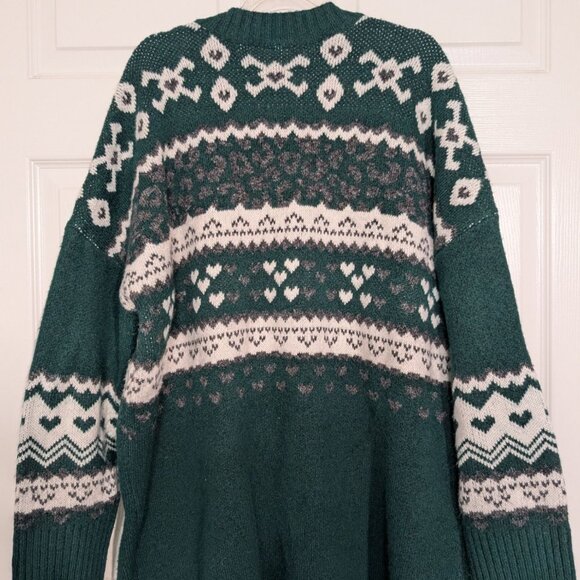 Torrid Floral Cardigan Womens Size 1X Green Botanical Garden Leopard Print - Picture 9 of 12